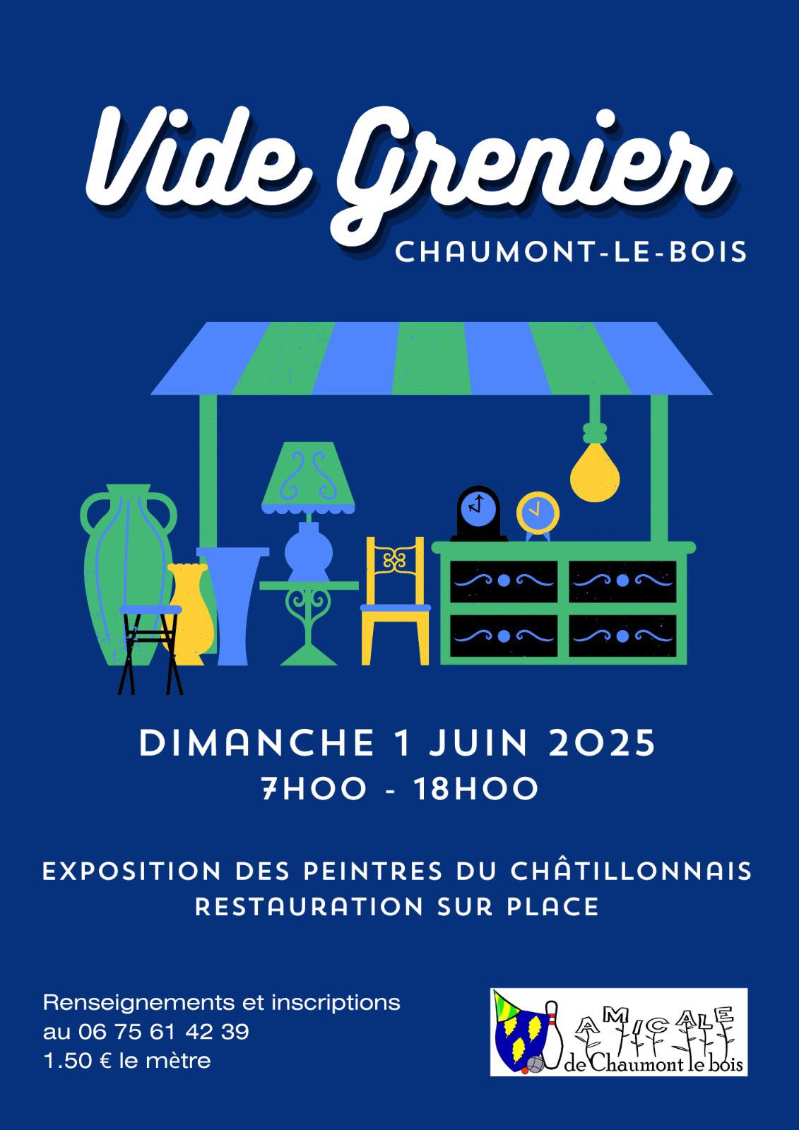 affiche vide grenier 2025