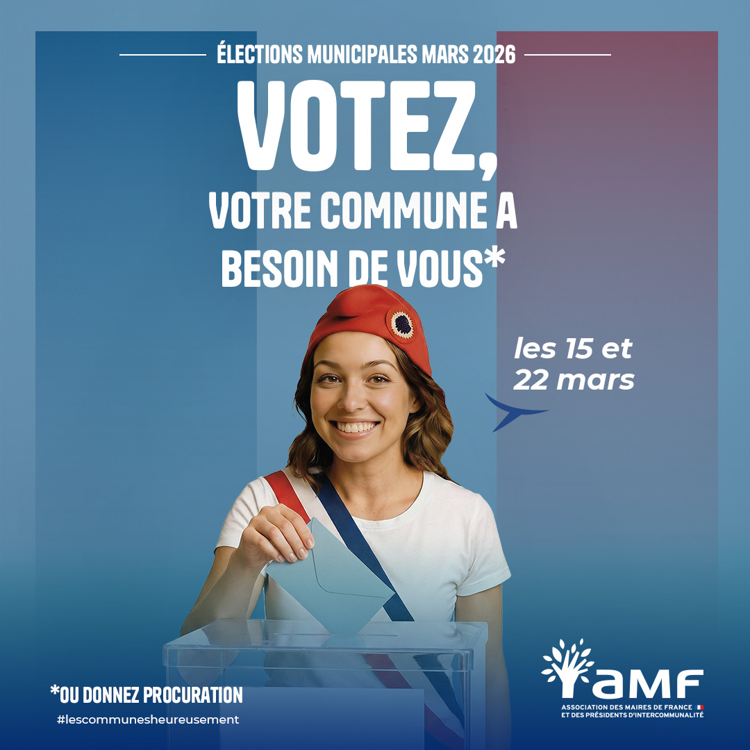 Affiche "votez, votre commune a besoin de vous"